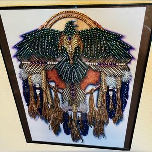 Finished Crystal Rhinestone Crow Dreamcatcher Diamond Painting